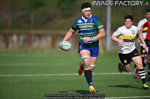 2022-03-20 Amatori Union Rugby Milano-Rugby CUS Milano Serie B 2121